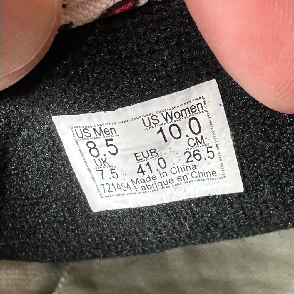Vans Off The Wall Custom Creations Skate Shoes - M8.5/W10 - Picture 6 of 10